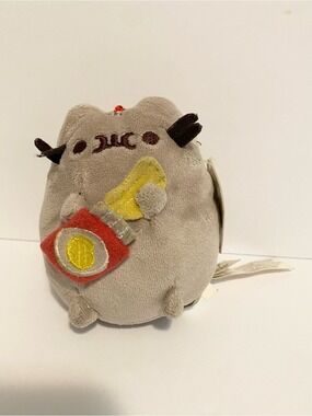 Pusheen Gund Potato Chip Cat Snackable Stuffed Animal Toy Plush Keychain 4”